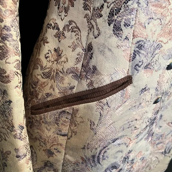 Vintage Gina Blanez Brocade Equestrian
Western Jacket, Button Front. Size S -021 - Picture 3 of 8